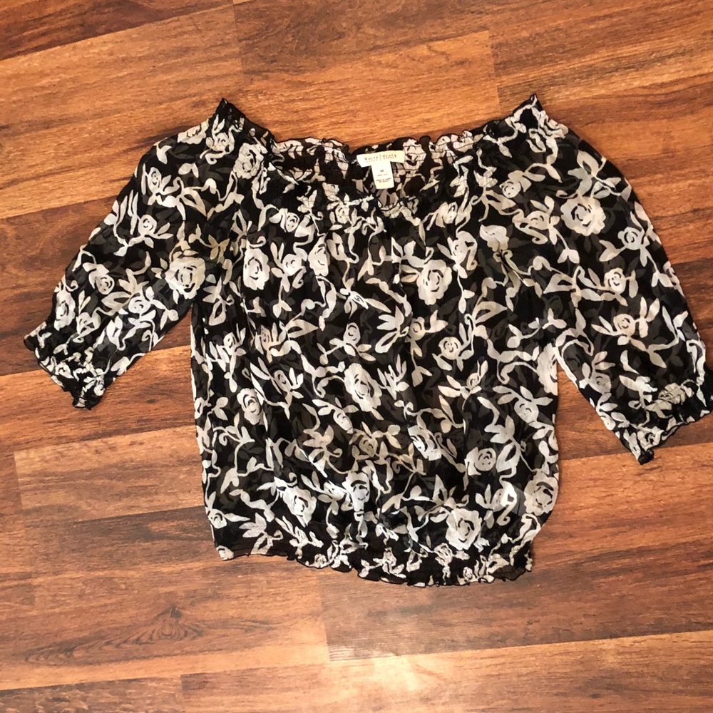 WHBM Off the Shoulder blouse
